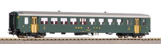 PIKO 96799 - H0 - Personenwagen EW I 2. Kl. mit alter Schrift, SBB, Ep. IV